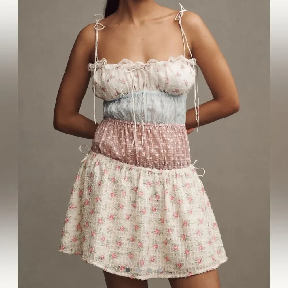 By Anthropologie For Love and Lemon Elula Mini Dress